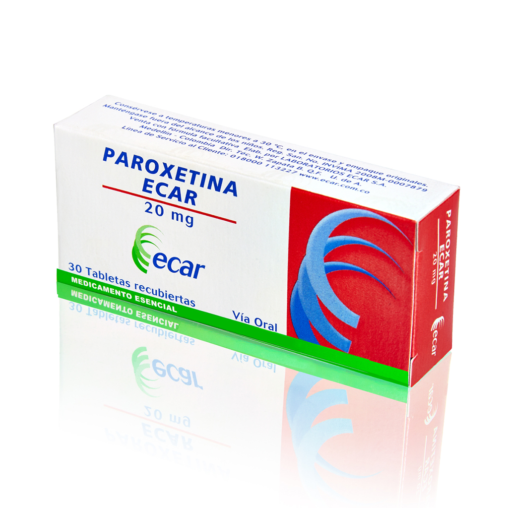 PAROXETINA TAB 20MG X 30  ECAR