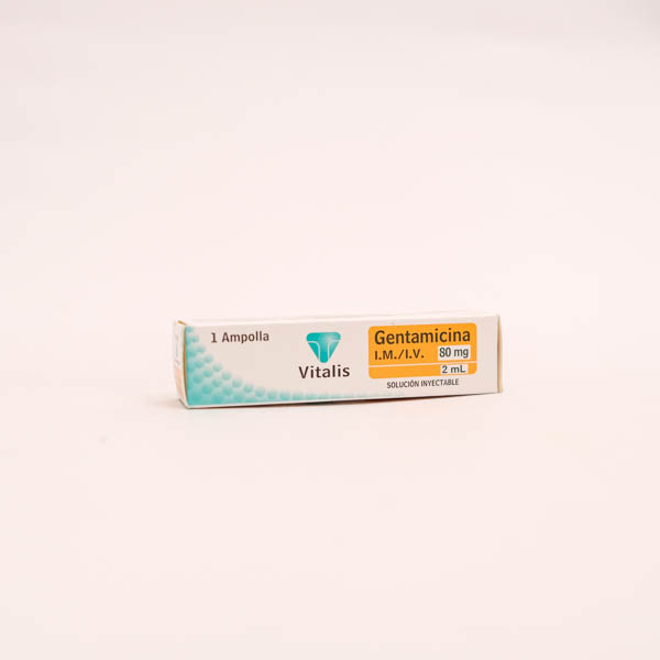 GENTAMICINA AMP 80MG X 1  VITALIS