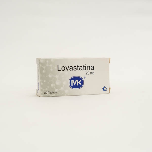 LOVASTATINA TAB 20MG X 30 MK