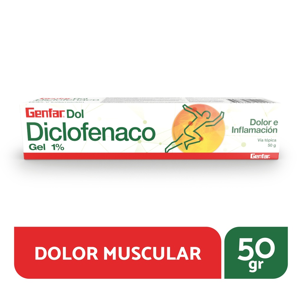 DICLOFENACO GEL 1PORC X 50GR GENFARDOL