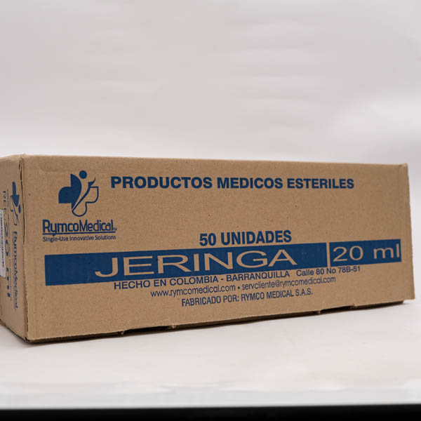 JERINGA 20ML 21G 1 1X5 X 50 RYMCO