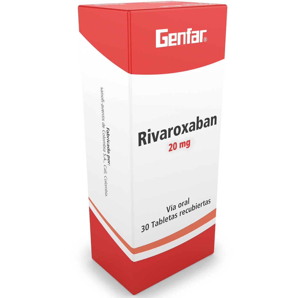 RIVAROXABAN TAB 20MG X 30 GF