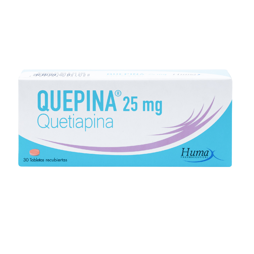 QUETIAPINA TAB 25MG X 30 QUEPINA HUMAX