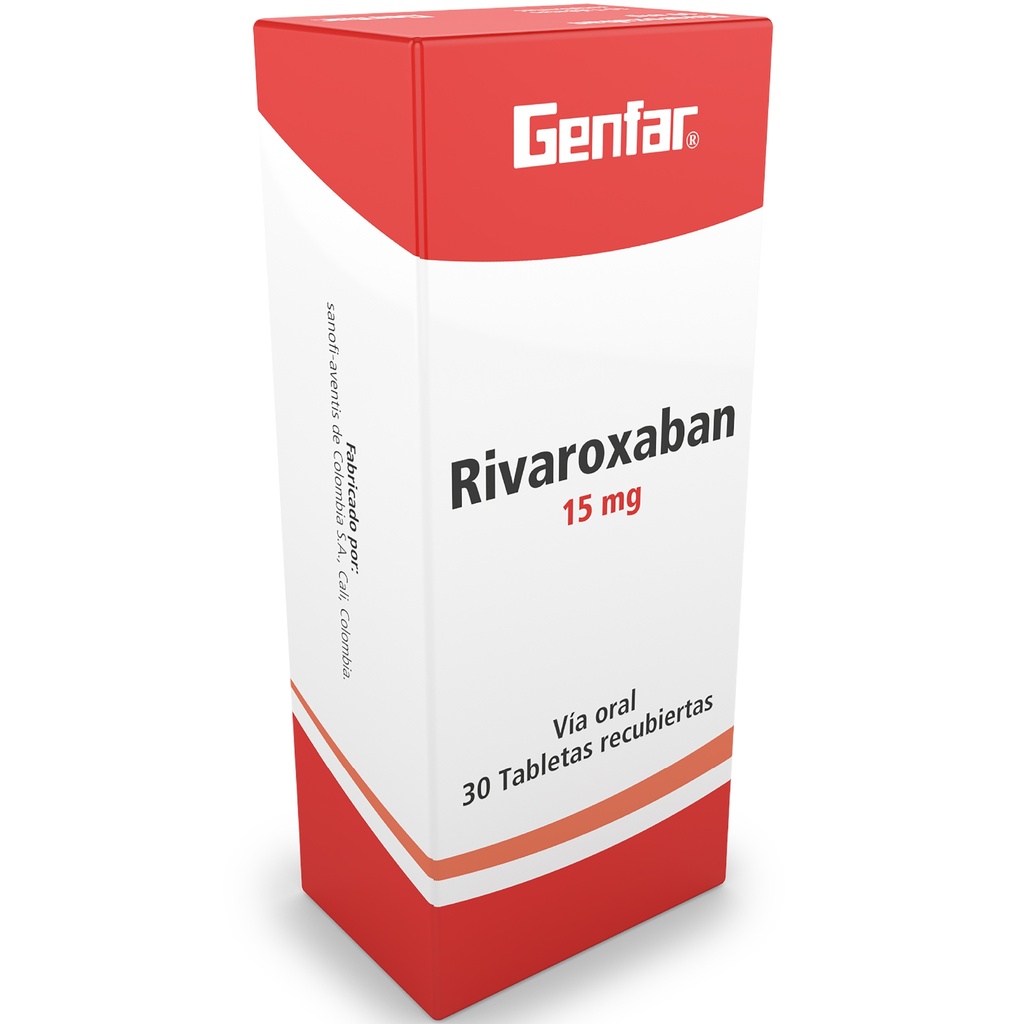 RIVAROXABAN TAB 15MG X 30 GF