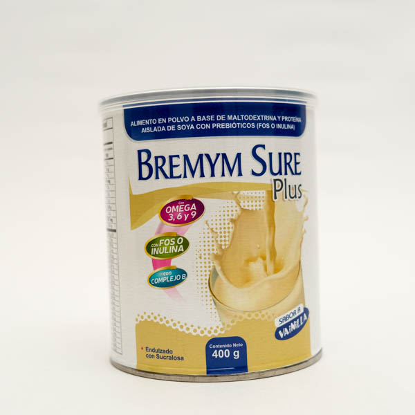 BREMYMSURE PLUS LATA X 400G VAINILLA