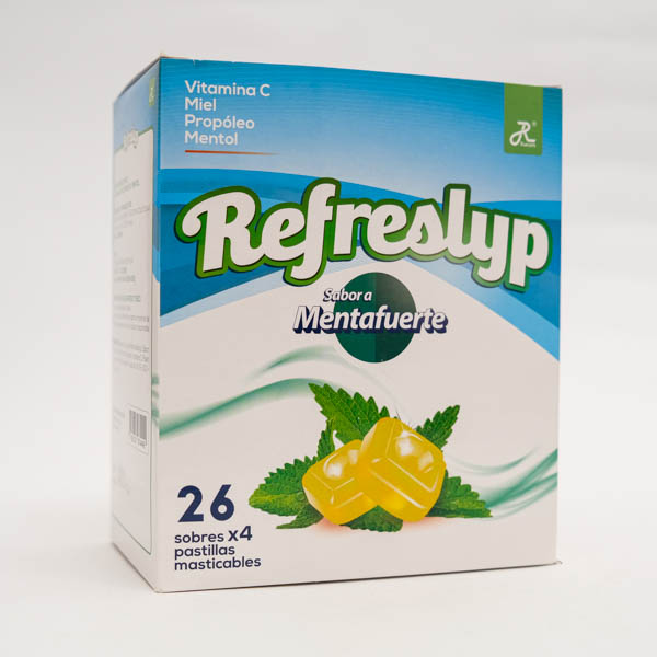 REFRESLYP MENTA FUERTE X 26 SOB RUECAM