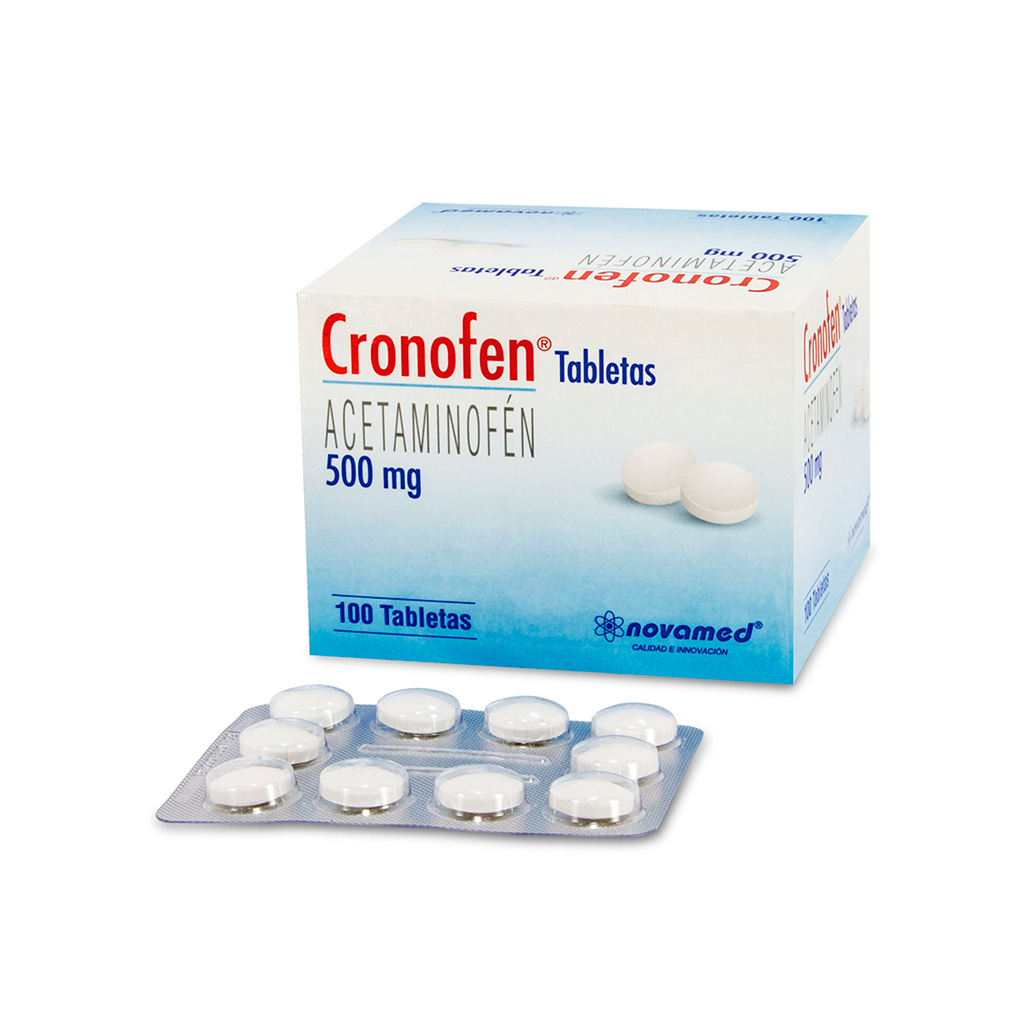 ACETAMINOFEN TAB 500MG X 100 CRONOFEN NOVAMED