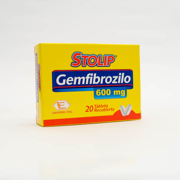 STOLIP TAB 600MG X 20 GEMFRIBRO LABQUIFAR