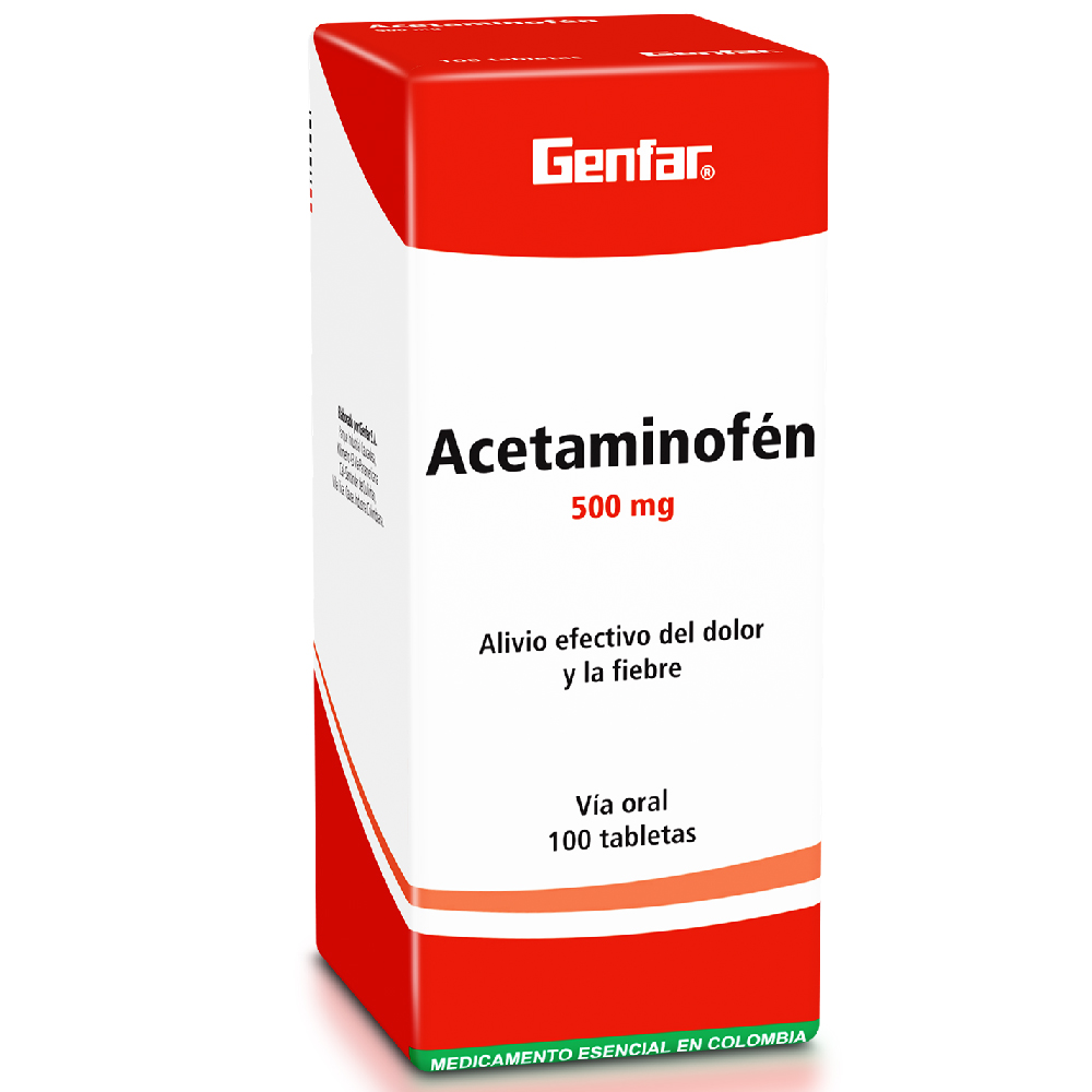 ACETAMINOFEN TAB 500MG X 100  GF