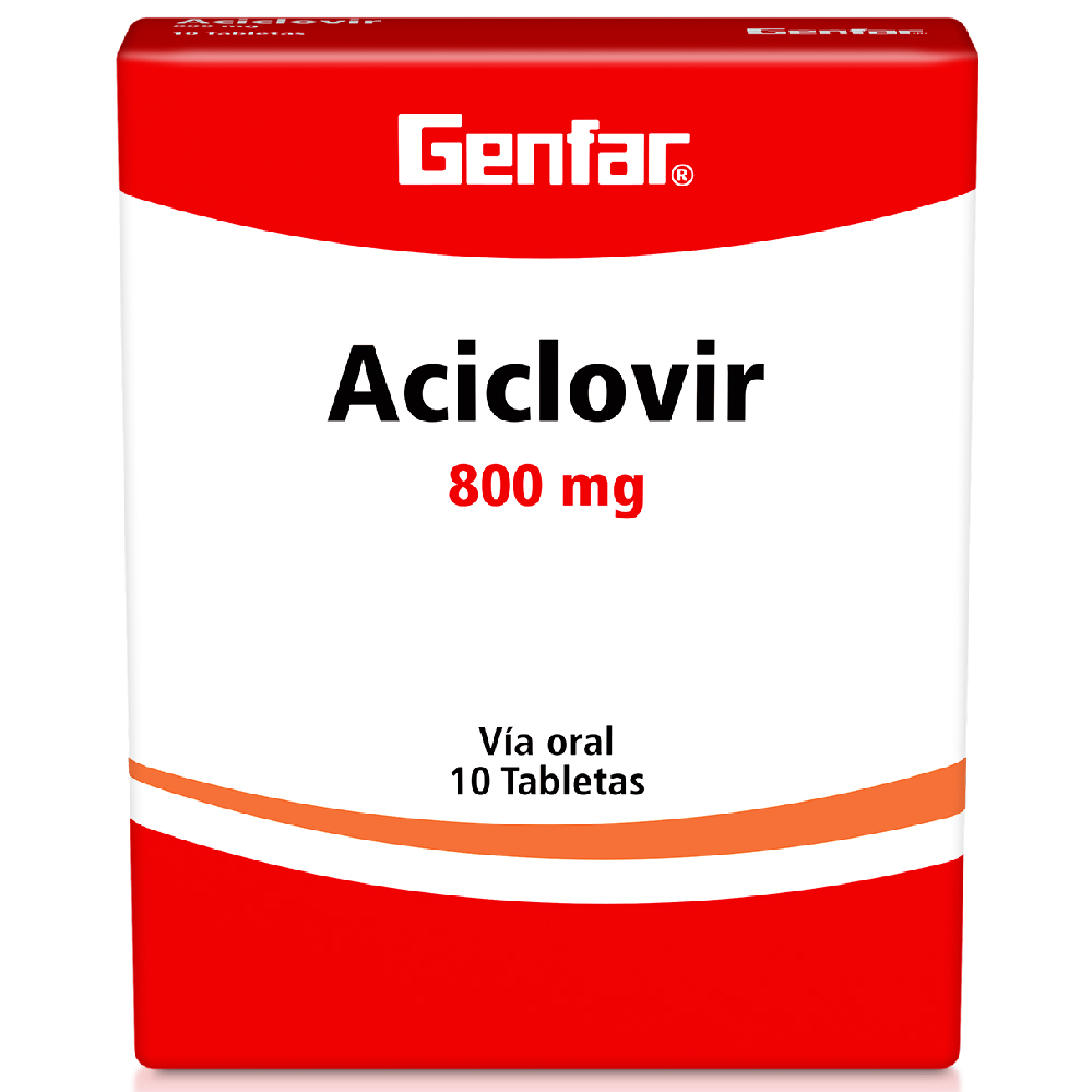 ACICLOVIR TAB 800MG X 10  GF