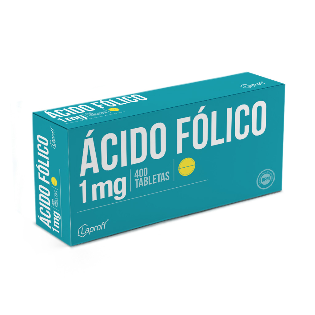 ACIDO FOLICO TAB 1MG X 400  LAPROFF