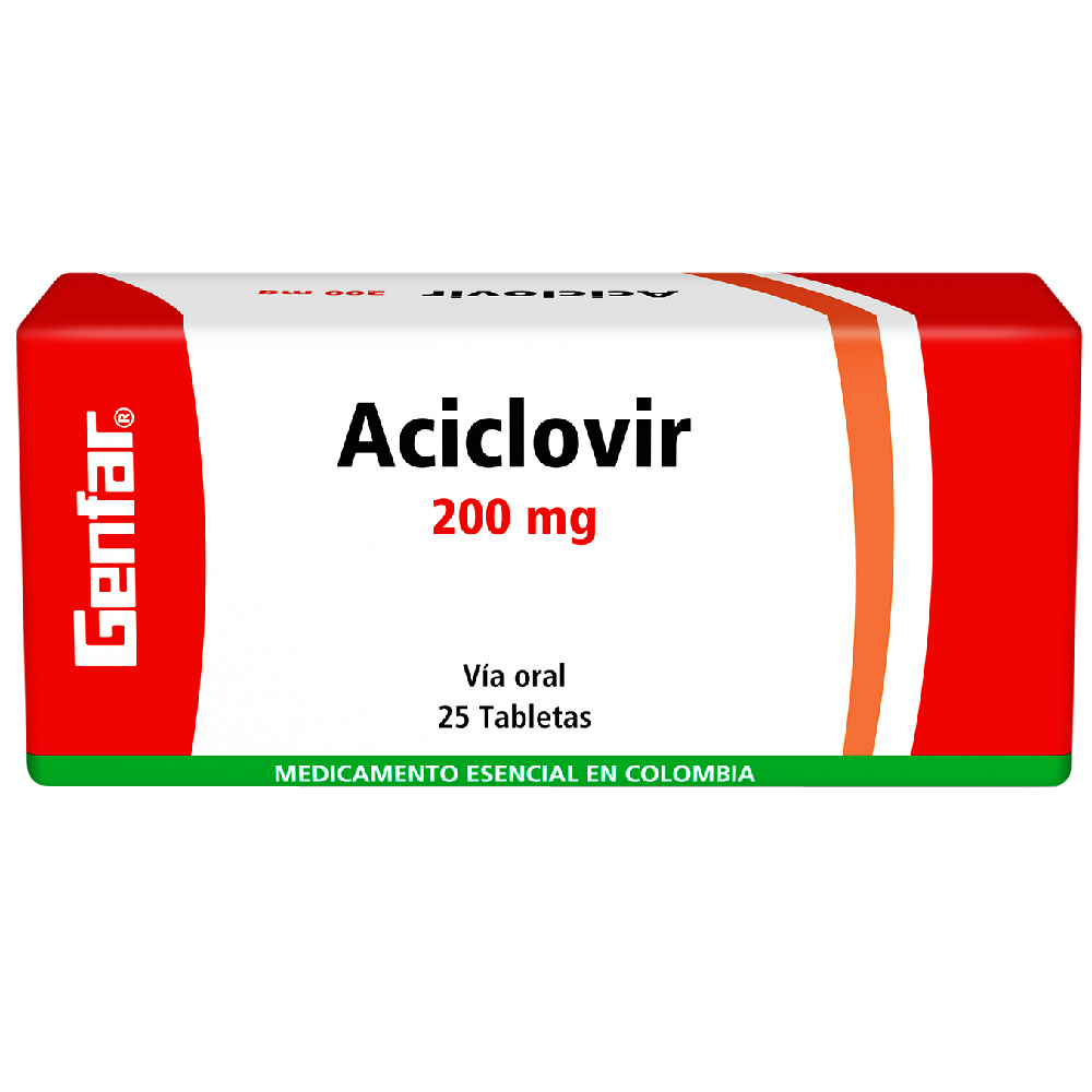 ACICLOVIR TAB 200MG X 25  GF