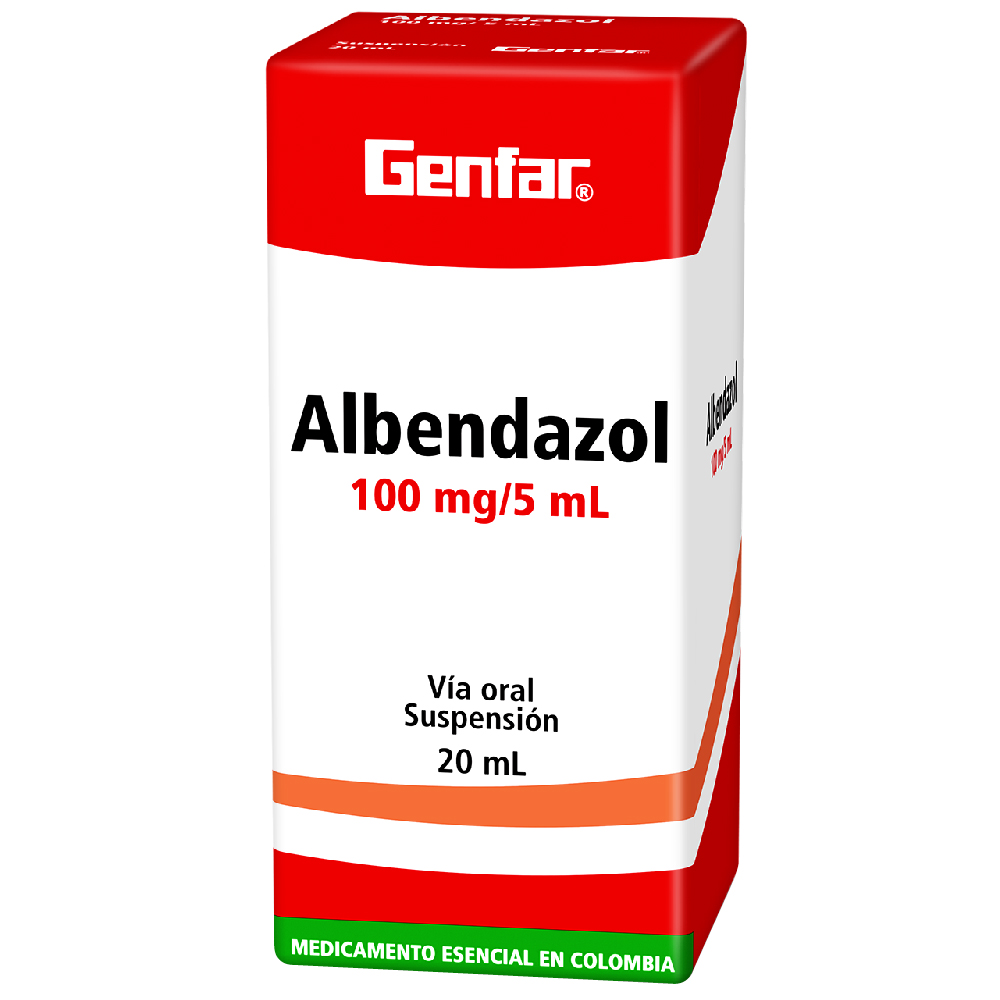 ALBENDAZOL SUS 100MG X 20  GF