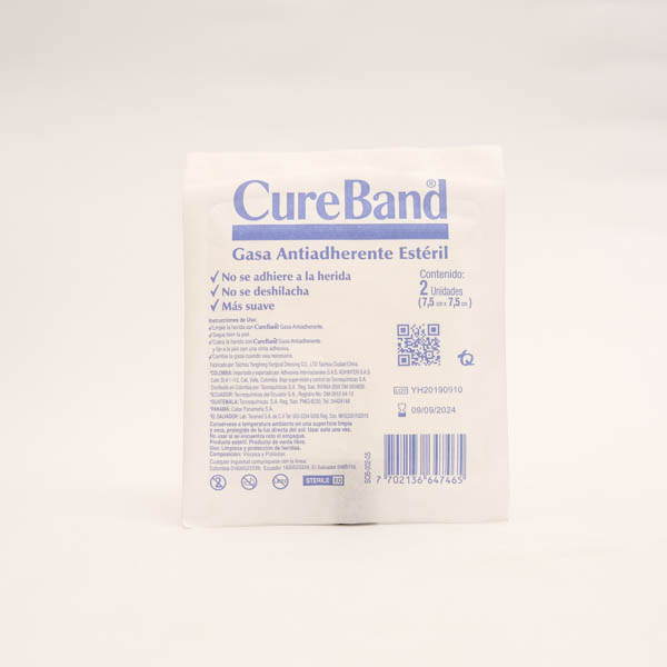 CUREBAND GASA 7 5 X 7 5CM X 2 SOBX 9UND MK