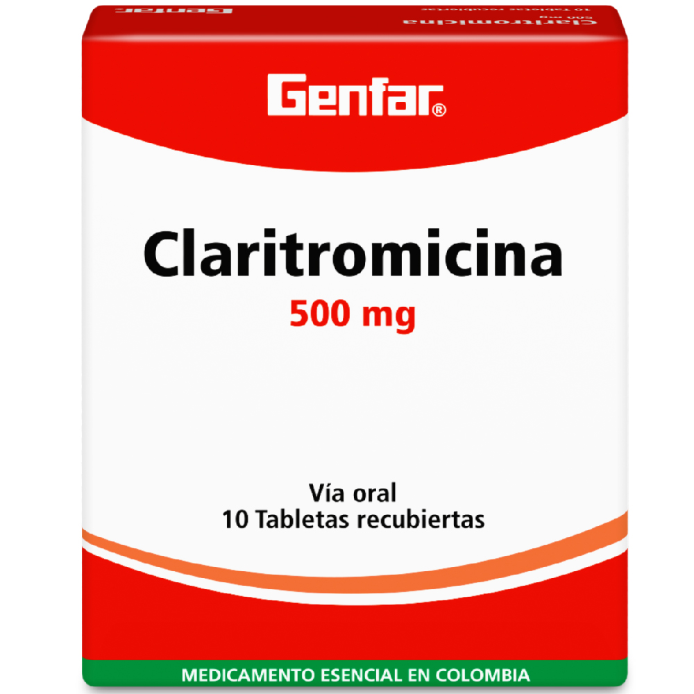 CLARITROMICINA TAB 500MG X 10  GF