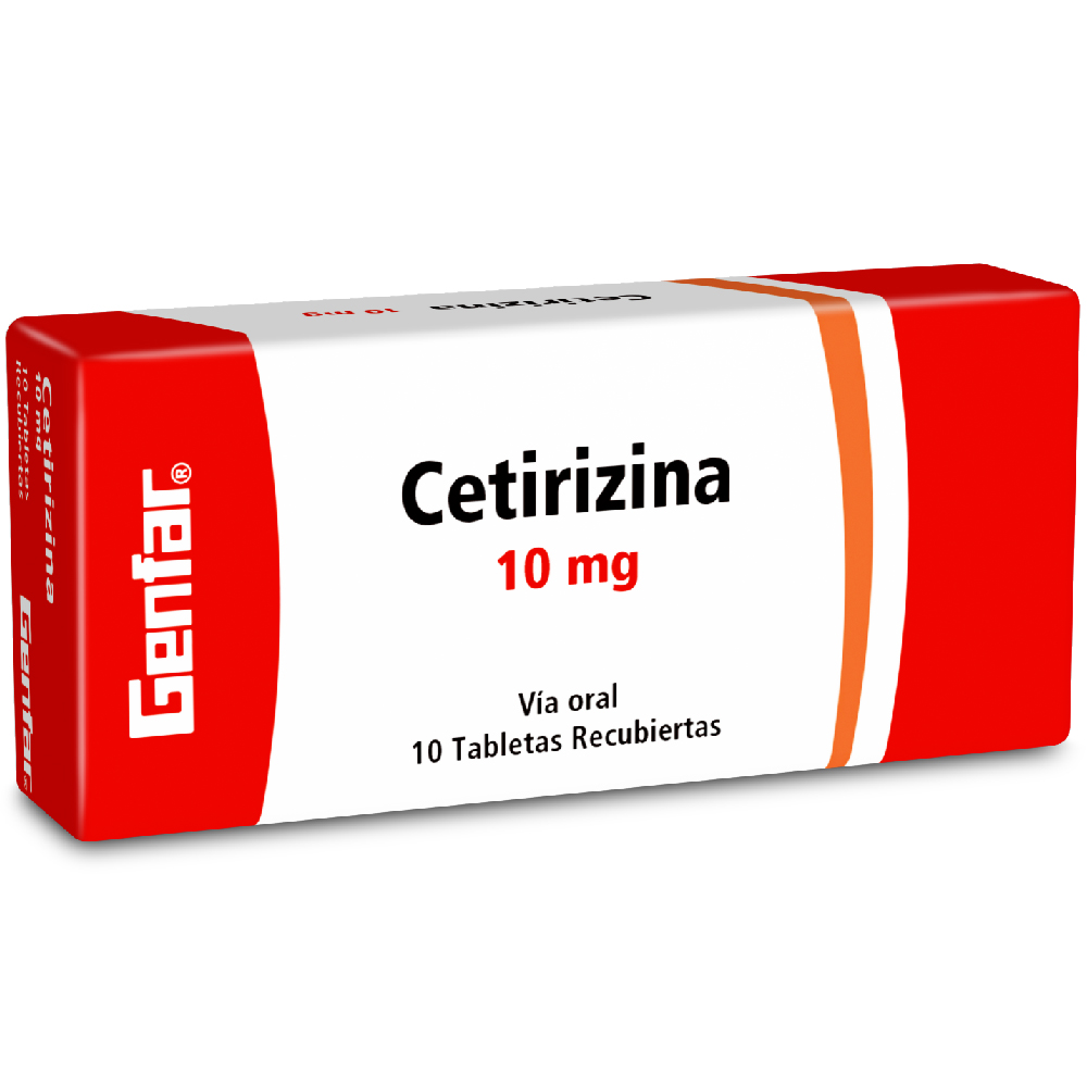 CETIRIZINA TAB 10MG X 10  GF