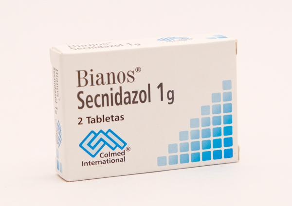 SECNIDAZOL TAB 1GR X 2  BIANOS   COLMED