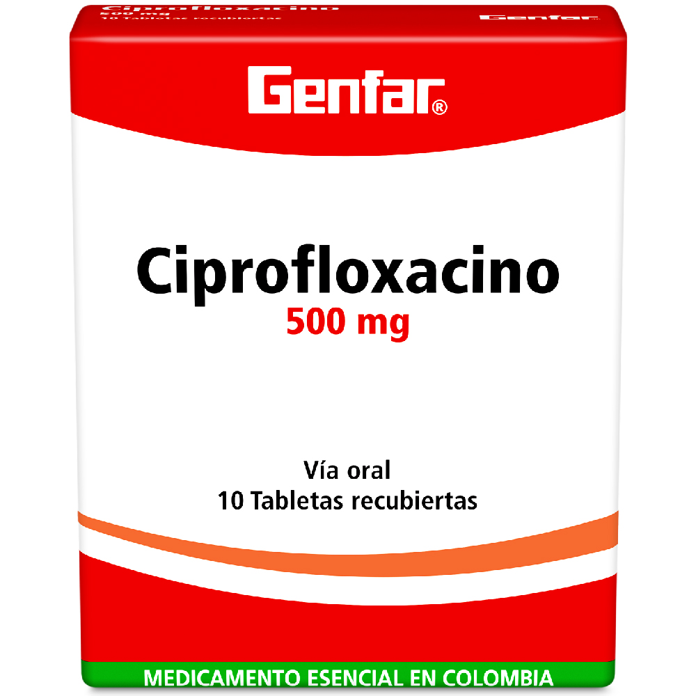 CIPROFLOXACINO TAB 500MG X 10  GF