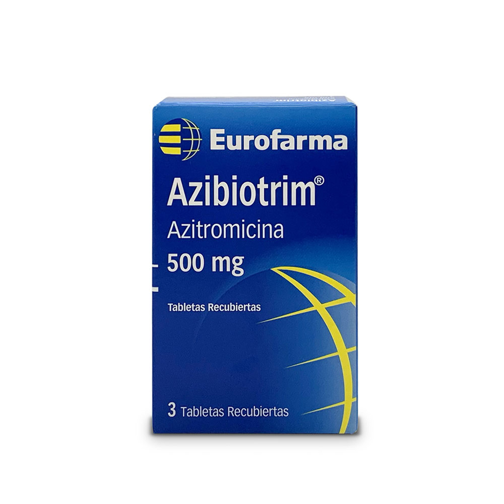 AZITROMICINA TAB 500MG X 3  AZIBIOTRIM EURO MADURO