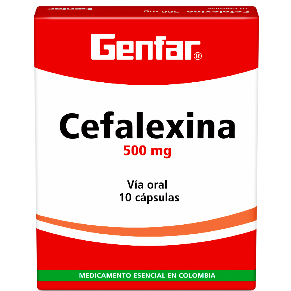 CEFALEXINA CAP 500MG X 10  GF