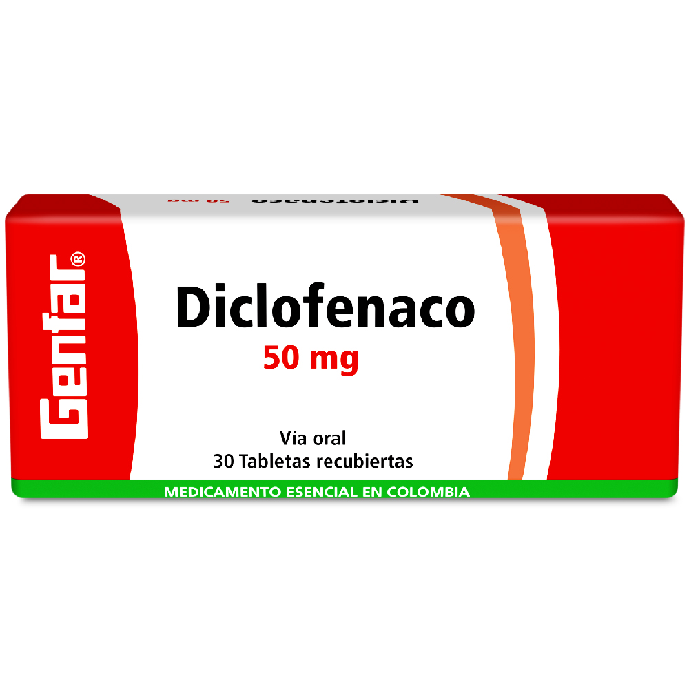 DICLOFENACO TAB 50MG X 30  GF