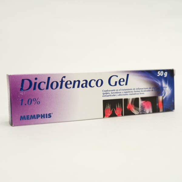 DICLOFENACO GEL 1  X 50GR MEMPHIS