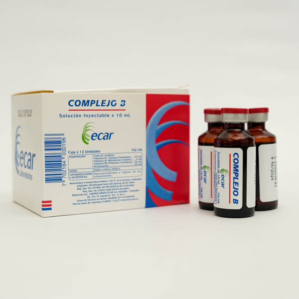 COMPLEJO B AMP 10ML X 1 ECAR