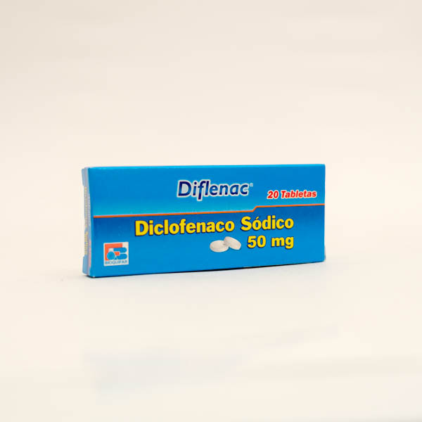 DIFLENAC TAB 50MG X 20  BIOQUIFAR