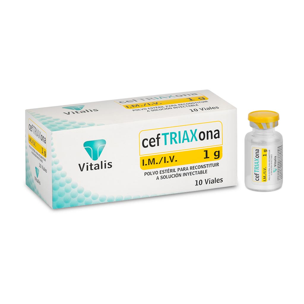 CEFTRIAXONA AMP 1GR X 10 VITALIS