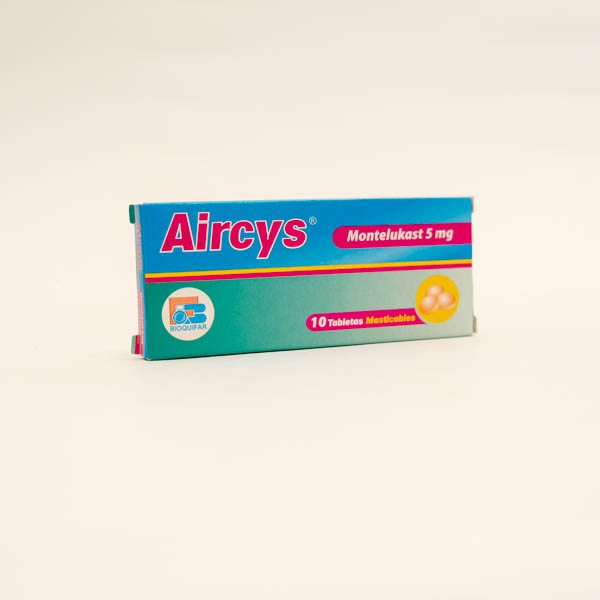 AIRCYS TAB 5MG X 10 MONTELUKAST  BIOQUIFAR