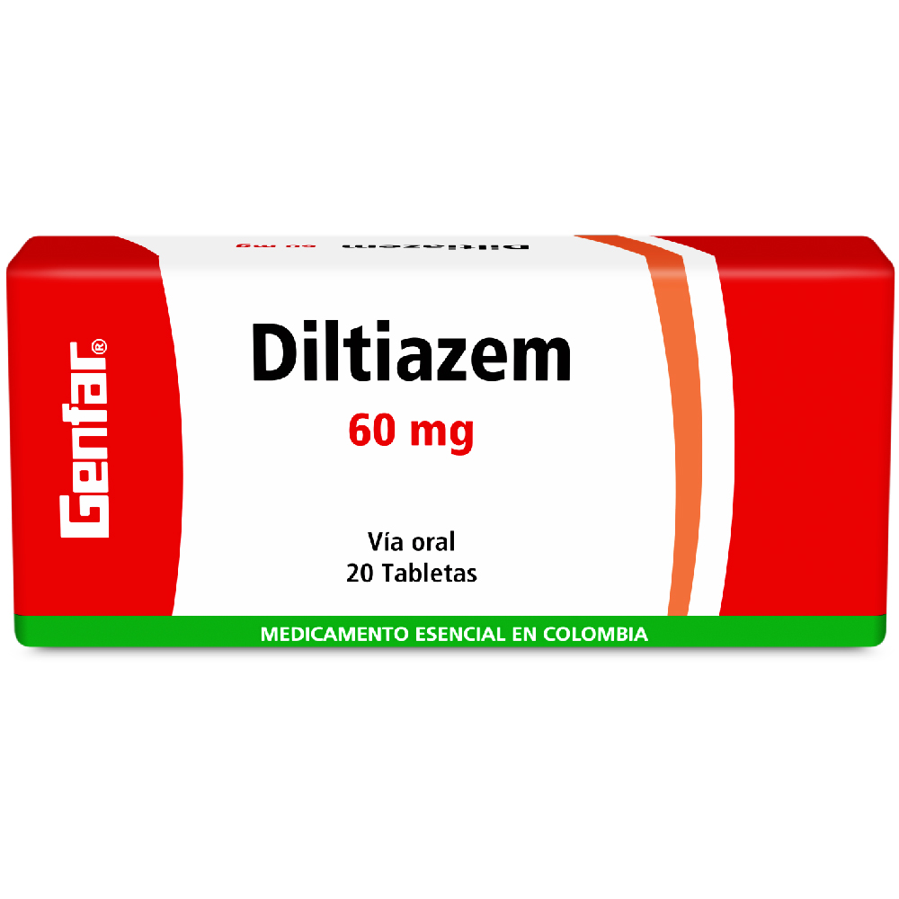 DILTIAZEM TAB 60MG X 20  GF