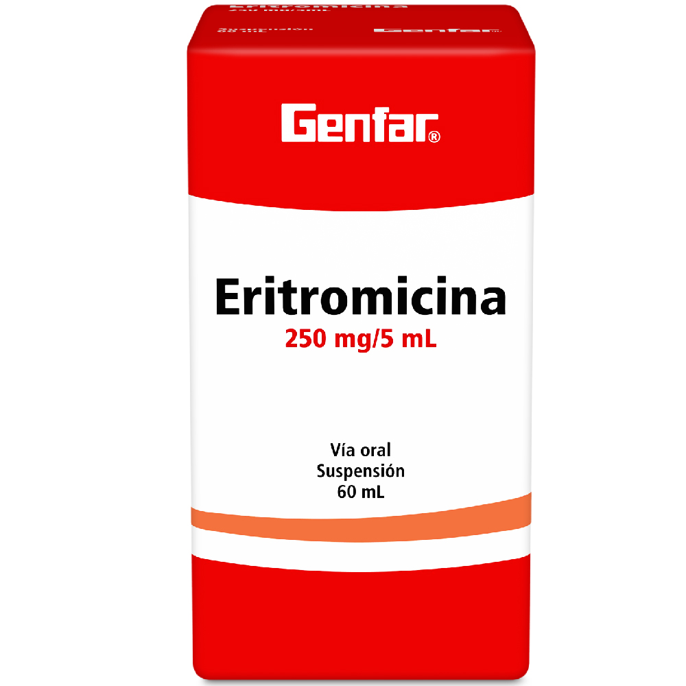 ERITROMICINA SUS 250MG X 60  GF