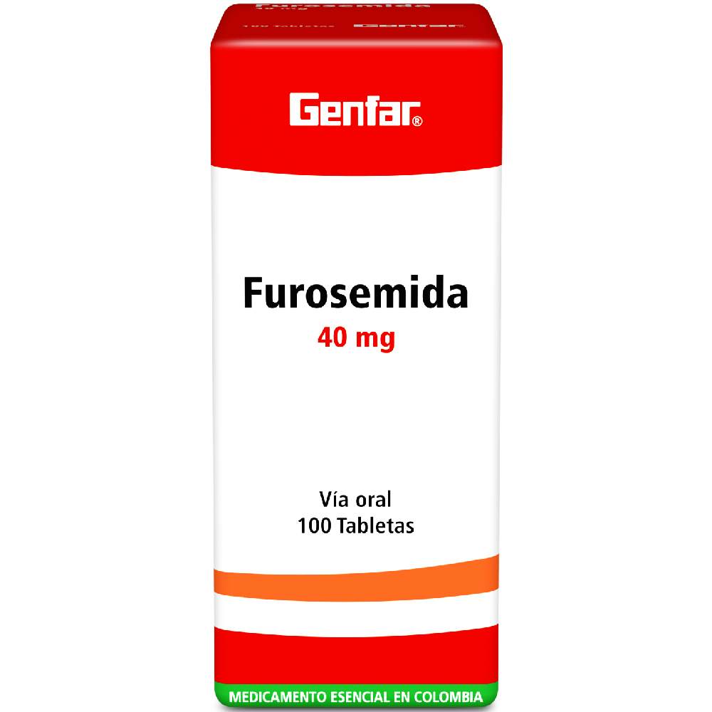 FUROSEMIDA TAB 40MG X 100  GF