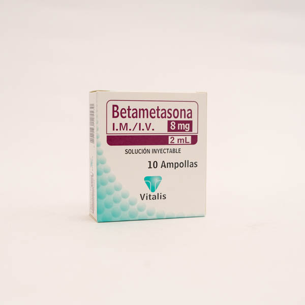 BETAMETASONA AMP 8MG X 10 VITALIS