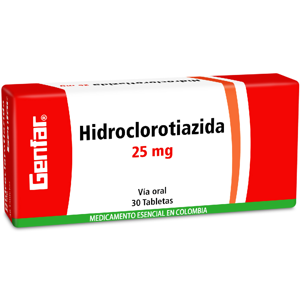 HIDROCLOROTIAZIDA TAB 25MG X 30  GF