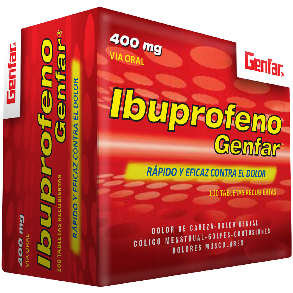 IBUPROFENO TAB 400MG X 100  GF