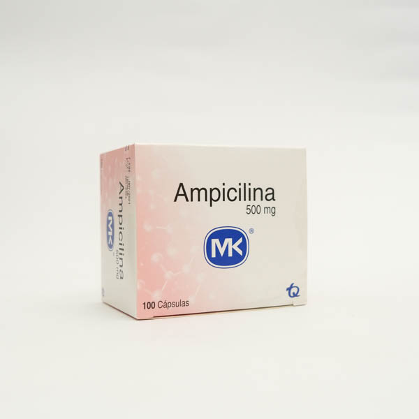 AMPICILINA CAP 500MG X 100  MK