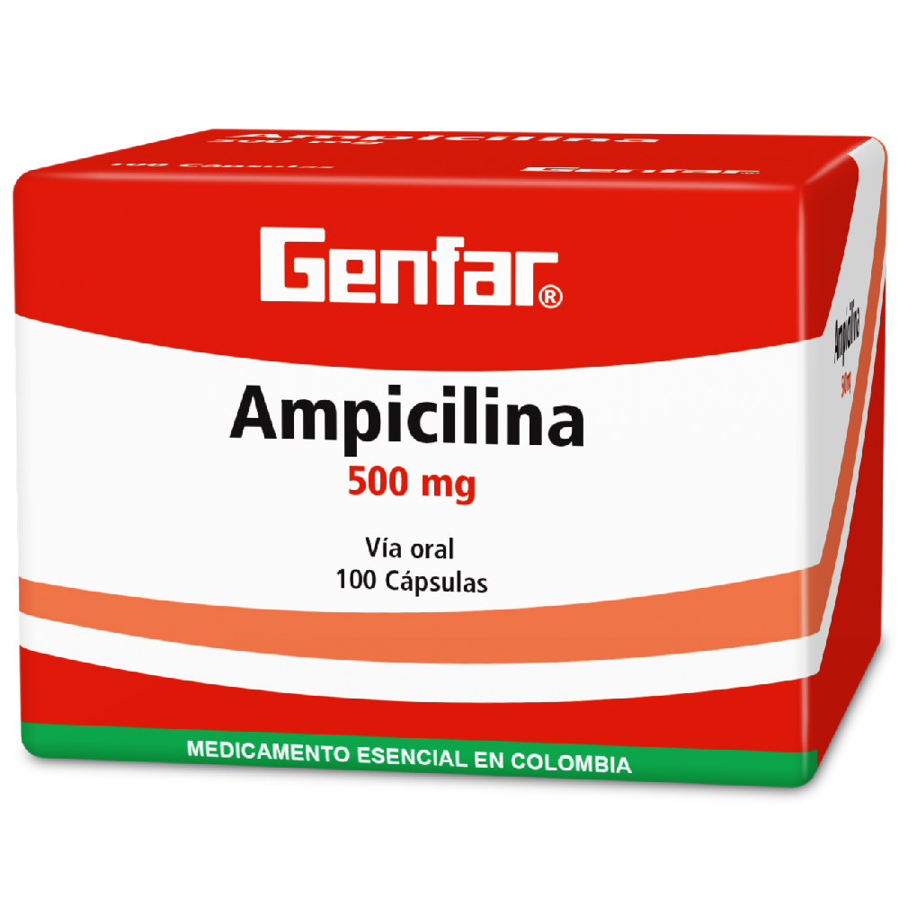 AMPICILINA CAP 500MG X 100  GF