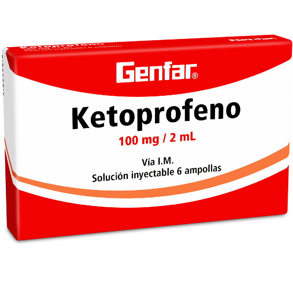 KETOPROFENO AMP 100MG X 6 GF