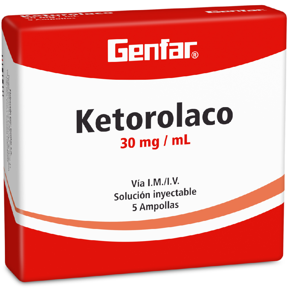 KETOROLACO AMP 30MG X 5 GF