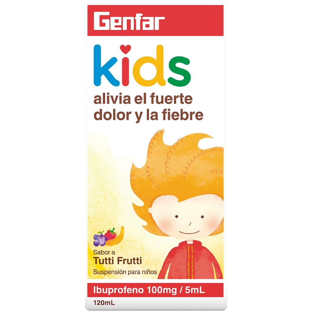 IBUPROFENO SUS 100MG X 120ML  KIDS GF