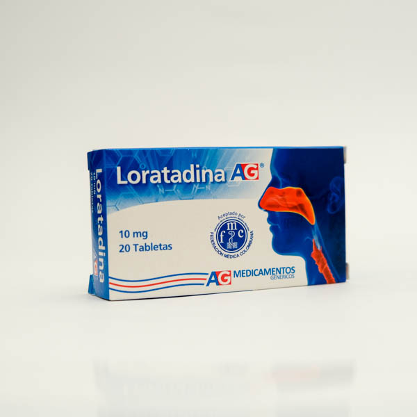 LORATADINA TAB 10MG X 20 AG