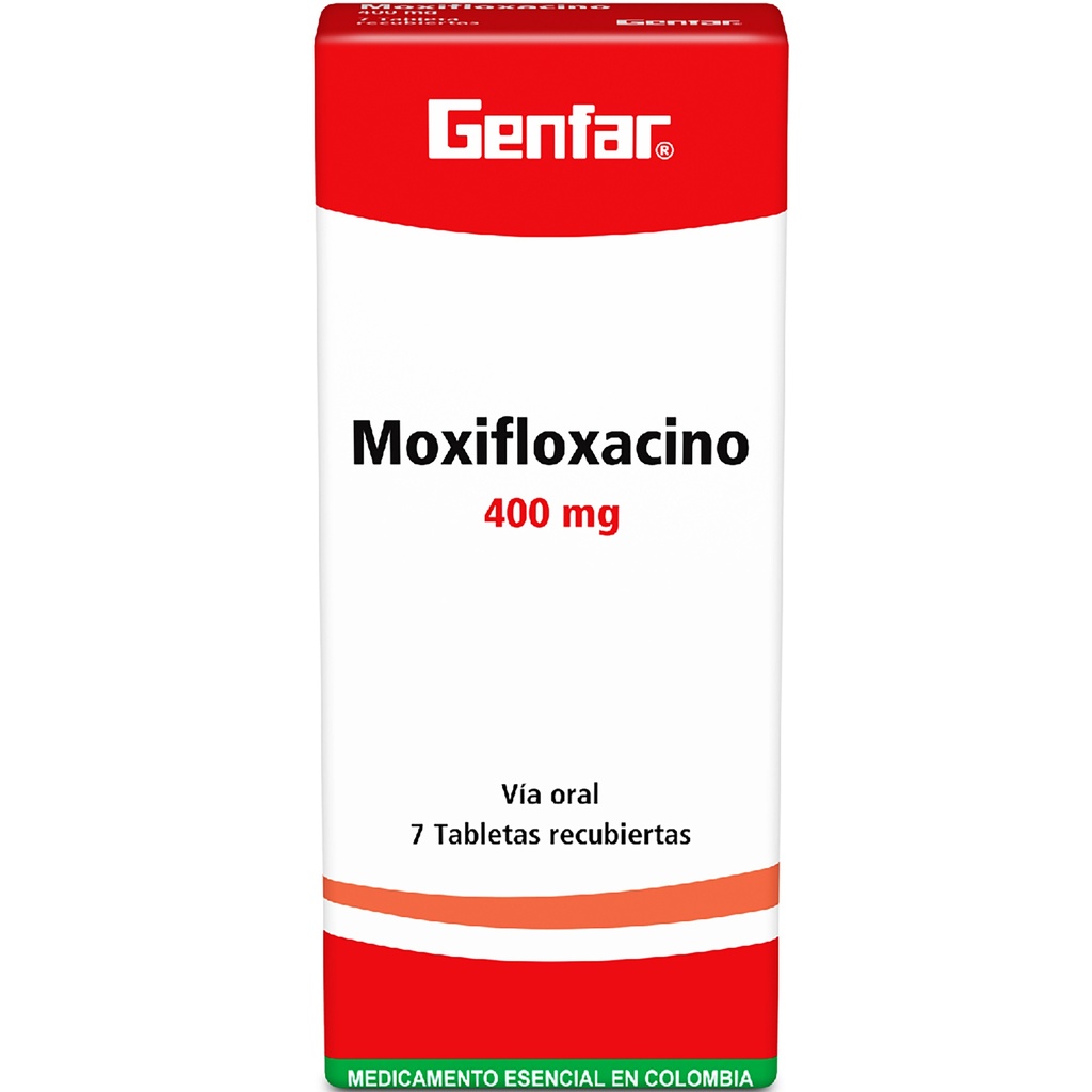 MOXIFLOXACINO TAB 400MG X 7  GF