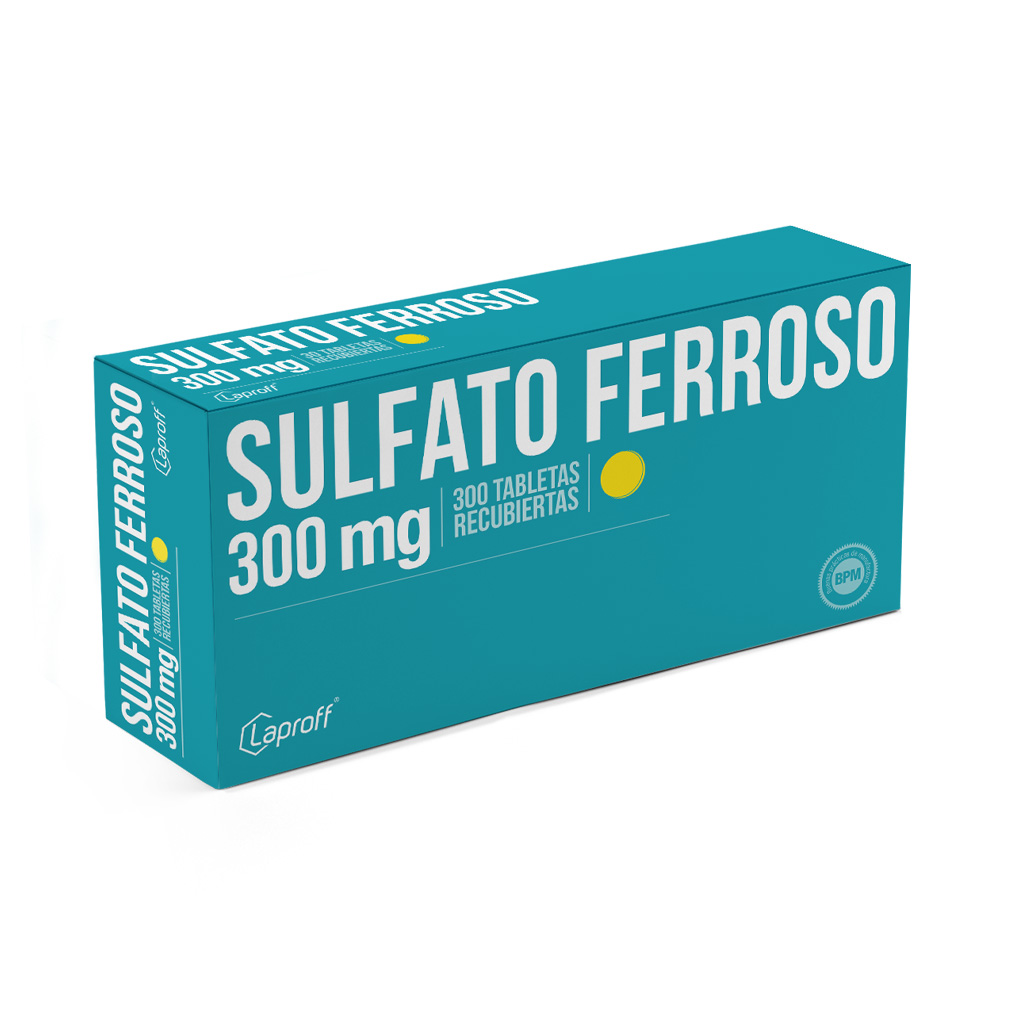 SULFATO FERR TAB 300MG X 300  LAPROFF