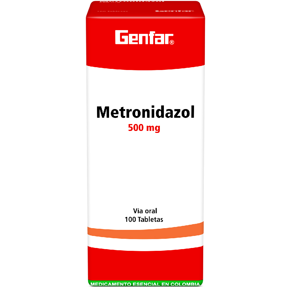 METRONIDAZOL TAB 500MG X 100 GF