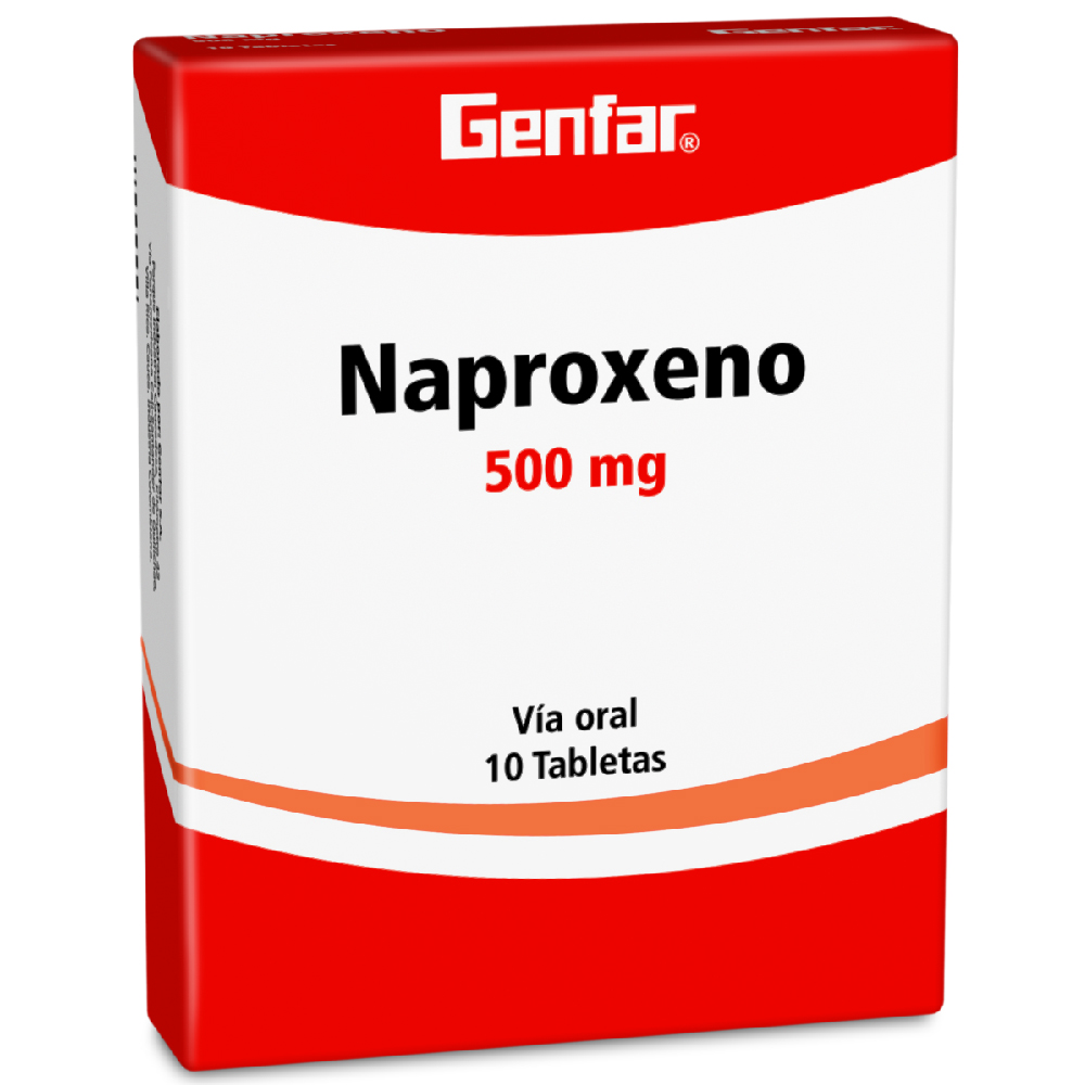 NAPROXENO TAB 500MG X 10 GF