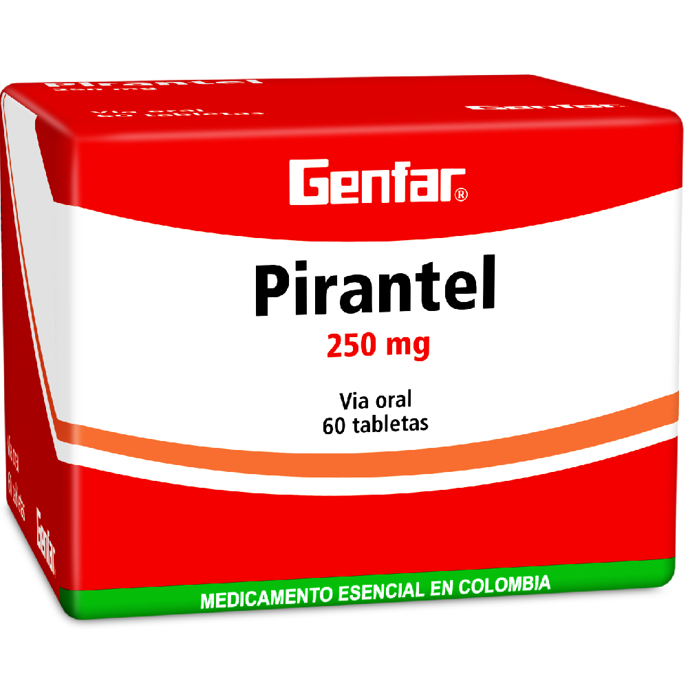 PAMOATO PIRANTEL TAB 250MG X 60 GF