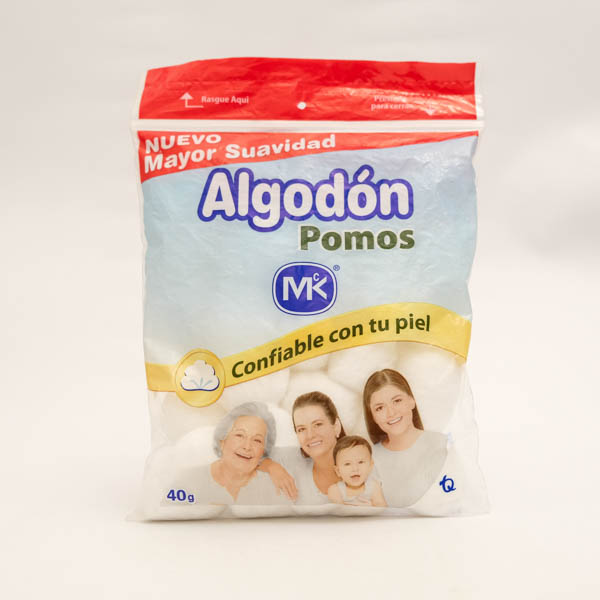 ALGODON POMOS BOL X 40G  MK