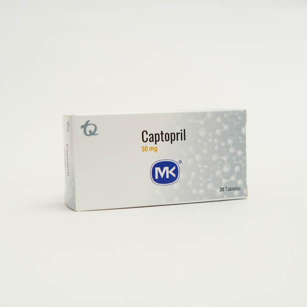 CAPTOPRIL TAB 50MG X 30 MK