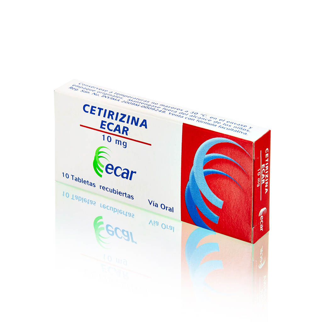 CETIRIZINA TAB 10MG X 10  ECAR